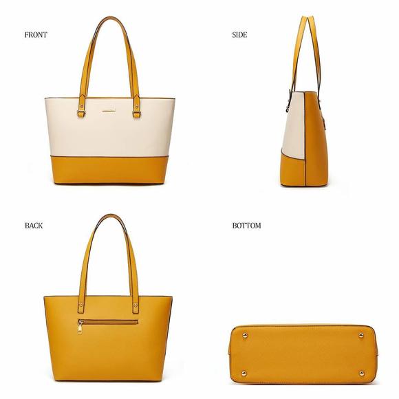 Deluxe Leather Bag Ensemble Satchels